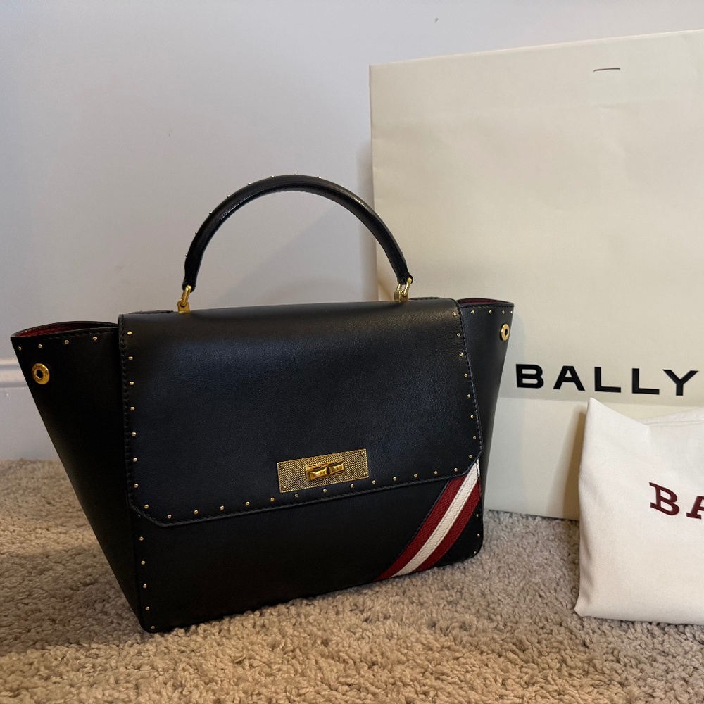 REDUCED PRICE 🔥Bally Black Top Handle Bag